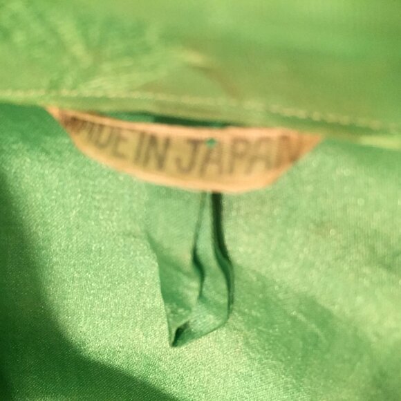 Vintage Kimono Knotted Fringed Made In Japan Floral Robe Open Front Flowers OS - Picture 7 of 7